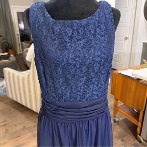 Navy Lace Maxi Dress